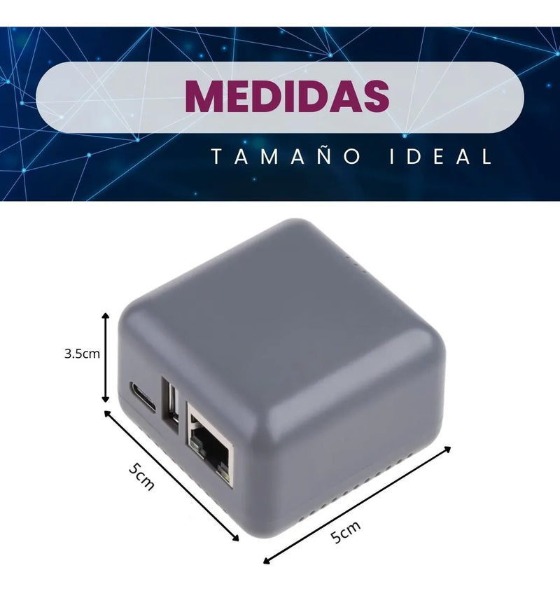 Servidor Impresion Red Conexion Usb Adaptador Np330