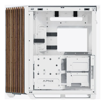 Gabinete Gamer Apnx V1 Blanco Wood V1-w-wt-v1 Alta Gama