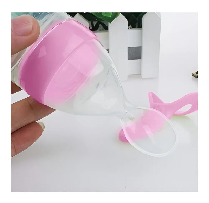 Biberon Con Cuchara Alimentador Papilla Pra Bebe Dosificador