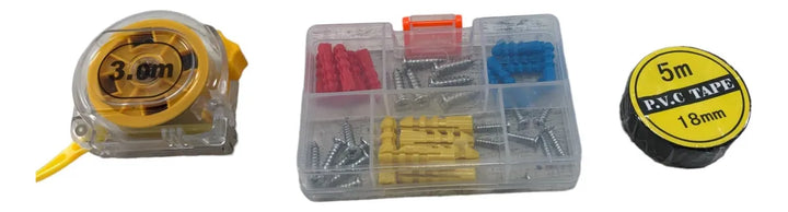 Taladro Percutor 36v Inalámbrico 2baterías + 92 Herramientas Amarillo