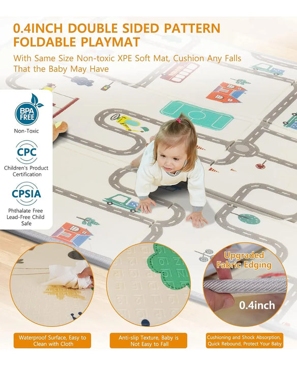 Parque Infantil Ultra Seguro Con Alfombra 79x59in