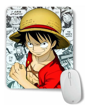 Pad Mouse One Piece Monkey D Luffy Anime Manga Negro