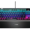 Teclado SteelSeries Apex QWERTY QX2 Red inglés US color negro con luz RGB