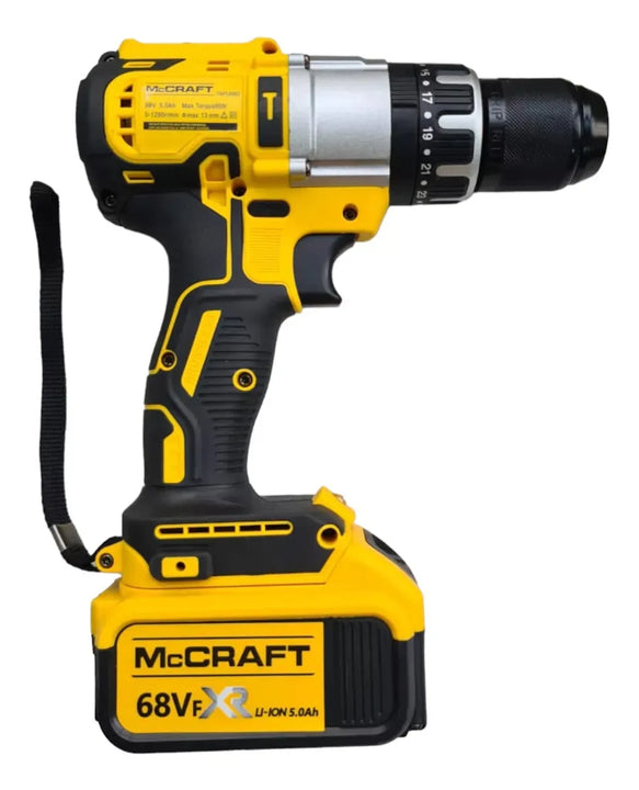 Taladro Y Pulidora Combo Inalámbrico Brushless Batería 5ah Amarillo