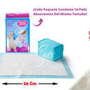 Pañales Entrenadores Para Perro Pads Desechables Mascotas Azul
