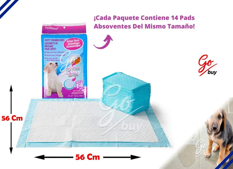 Pañales Entrenadores Para Perro Pads Desechables Mascotas Azul