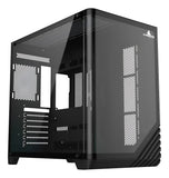 Gabinete Gamer Iceberg Wave L Vidrio Curvo 7 Ventiladores Negro
