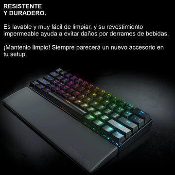 Reposamuñecas Meteor S, Redragon P035 / 60% 28.9x7.3x2cm Negro