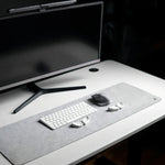 Desk Pad, Pad Mouse, Alfombrilla Carpio, Medium (30x90 Cm) Color Gris claro