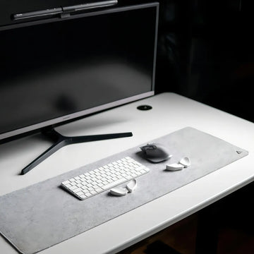 Desk Pad, Pad Mouse, Alfombrilla Carpio, Medium (30x90 Cm) Color Gris claro
