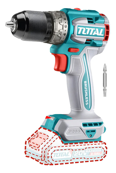 Taladro Inalambrico 1/2 20v 60nm Total No Incluye Bat Ni Car Turquesa 50 Hz/ 60 Hz