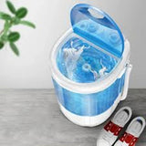 Mini Lavadora Portátil, Semiautomática Ropa Pequeña, Tennis Azul Claro