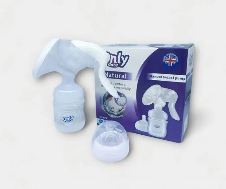 Extractor De Leche Manual + Pezoneras Par Con Cajita