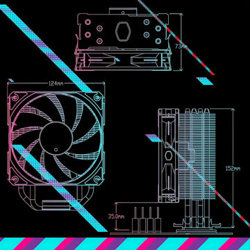 Disipador Cooler Master Hyper 212 Spectrum V3 Argb