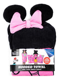 Toalla Con Capucha Disney Para Niña Minnie Mouse Rosa Chicle