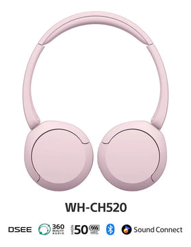 Audífonos Inalámbricos Wh-ch520 Rosado Sony