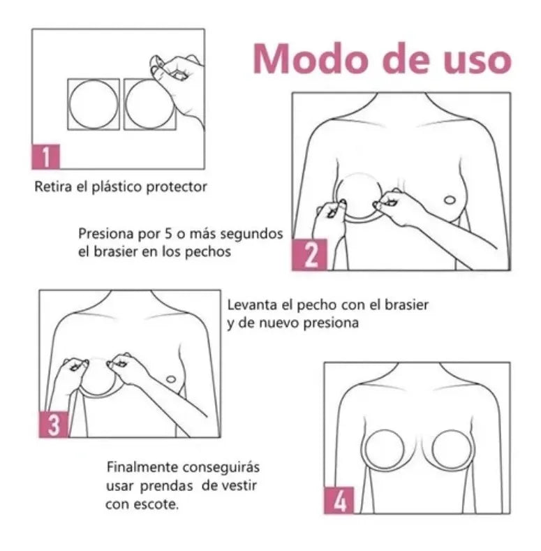 Tapa Pezón Invisible Cubre Pezón Pezonera Silicona