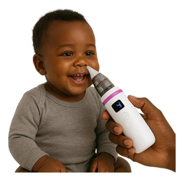 Aspirador Nasal Para Bebés Eléctrico Con Pantalla Digital Blanco