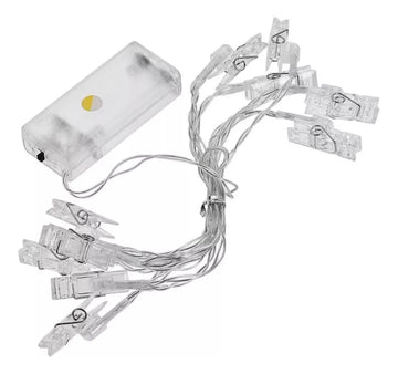 Luz Led Pinza Fotos X10 Luces Gancho Extensión Decorativa A