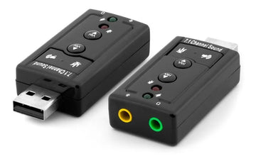 Tarjeta Sonido Audio 7.1 Canales Adaptador Sustituir /e Color Negro