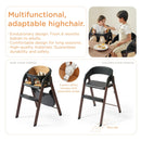 Silla Alta Ajustable Y Plegable Para Bebés Con Bandeja Remov