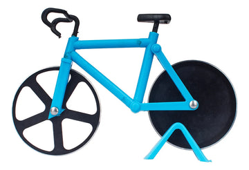 Cortador De Pizza Diseño Bicicleta. Azul Claro