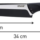 Cuchillo Rebanador 20cm Imusa Talent Acero Inoxidable Color Negro