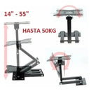Soporte Base Pared Tv Lcd Led Base 14 Hasta 55 '' 50kg Full Negro