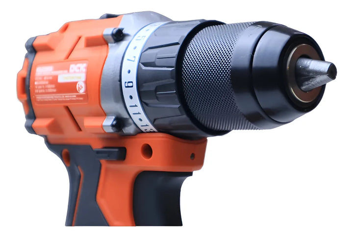 Taladro Atornillador Inalámbrico Dck 20v 500w + 2 Baterías Rojo/negro