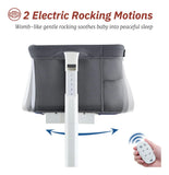 Moisés Mecedor Eléctrico 3 En 1 Ajustable Para Bebé Gris