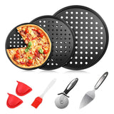 Molde Para Pizza Mimorou De 8 Piezas Con Agujeros De 9 Pulga