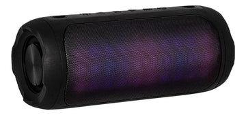 Parlante Recargable Breeza 16w Vta Flama Con Luces Led Color Negro