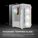 Caja De Pc Gamdias Aura Gc1 Elite Argb Media Torre Blanca