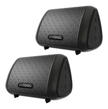 Bocinas Motorola Sonic Sub 340 Bass Twin Resistentes Al Agua Color Negro