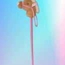 Caballo De Palo - Juguete Didáctico En Tela Suave, Peluche Rosa