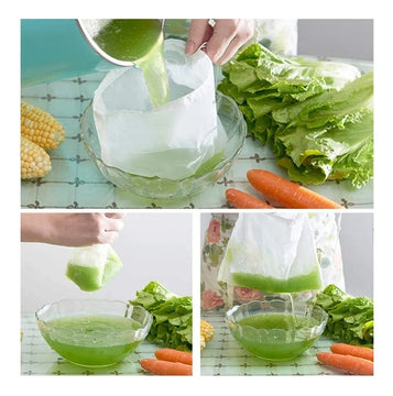 2 Filtros Bolsa De Tela Reusable Leche Y Queso
