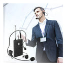 Fifine K037b con micrófono de solapa y auriculares de color negro