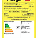 Estufa De Empotrar A Gas Samsung 60 Cm 4 Puestos Na64c3010ak Negro
