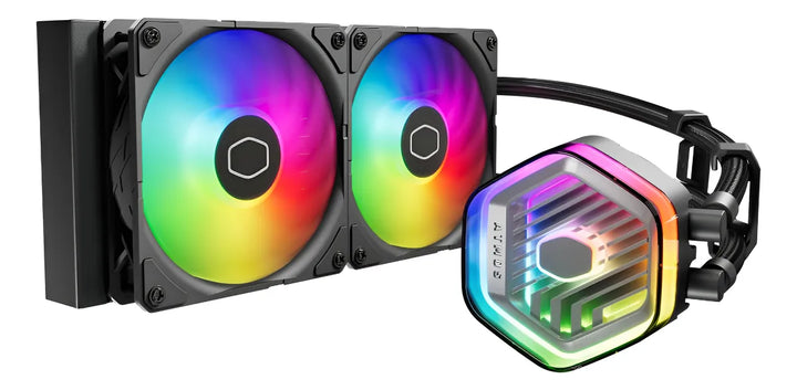 Cooler Master Enfriador Líquido Aio 240 Atmos Para Amd Ryzen