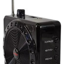 Parlante Portátil Micrófono Amplificador Bluetooth Radio Sd Rojo