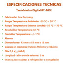 Termómetro Digital Kex Rt-803e Con Certificado Calibración