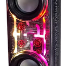Parlante Potente Bluetooth Lonid Tws Rgb Dual 13.6w Speaker Negro