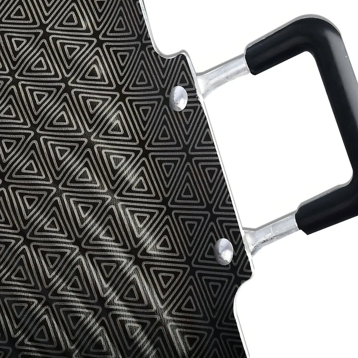 Plancha Doble Para Asar Imusa 50x27 Cm Color Negro