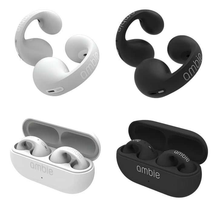 Auriculares Inalámbricos Bluetooth Ambie Sound Earcuffs, Col Negro