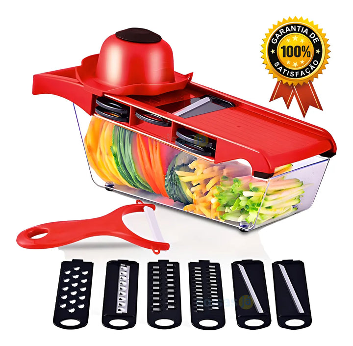 Rebanadora de mandolina 6 en 1 y cortadora de verduras