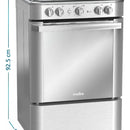 Estufa De Piso A Gas 60 Cm Inox Mabe Emc6050nfx1