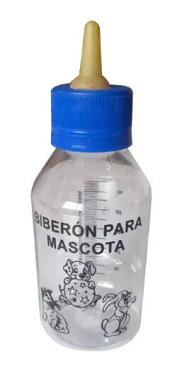 Tetero Biberon Para Cachorros Perros Gatos 120ml Y A Variado