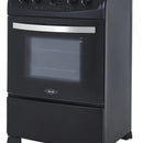 Estufa Orégano Haceb 60 Cms Gas Propano Negra Color Negro
