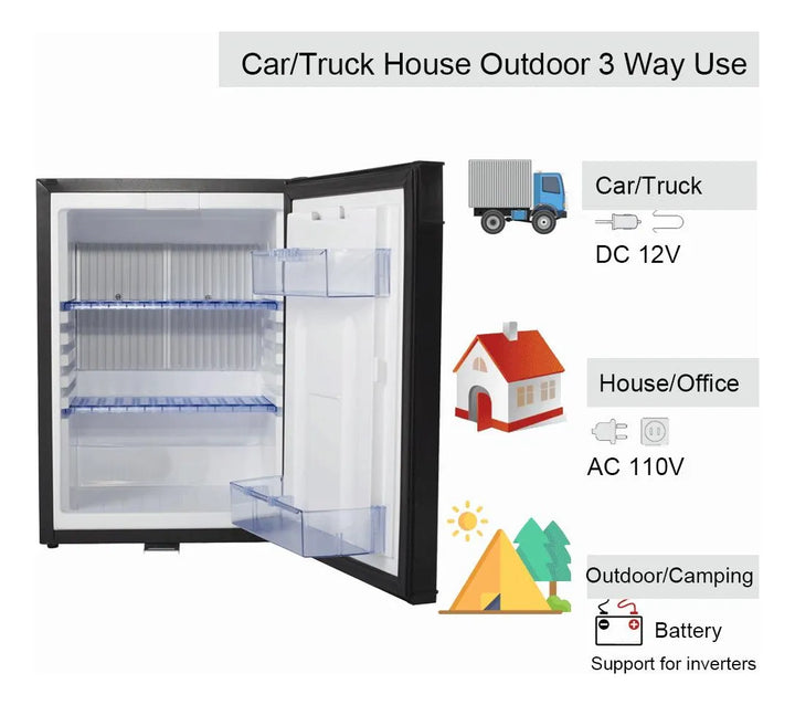 Mini Nevera Smad Capacidad 1.4 Pies Cúbicos De 12v Para