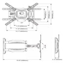 Soporte Tv 32 A 65 P4 Grande Brazo Largo Giratorio Disponible